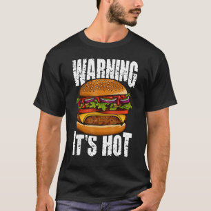 Warne es ist heiß ich Cheeseburger I Burger T-Shirt