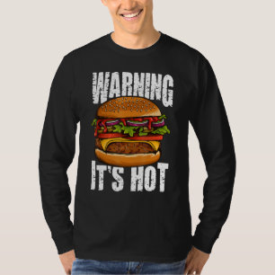Warne es ist heiß ich Cheeseburger I Burger T-Shirt