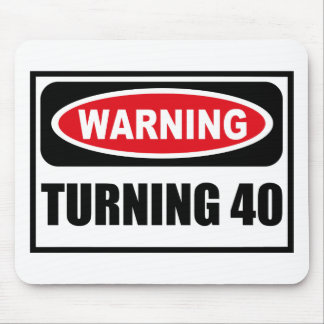 Warnen, 40 Mousepad DREHEND