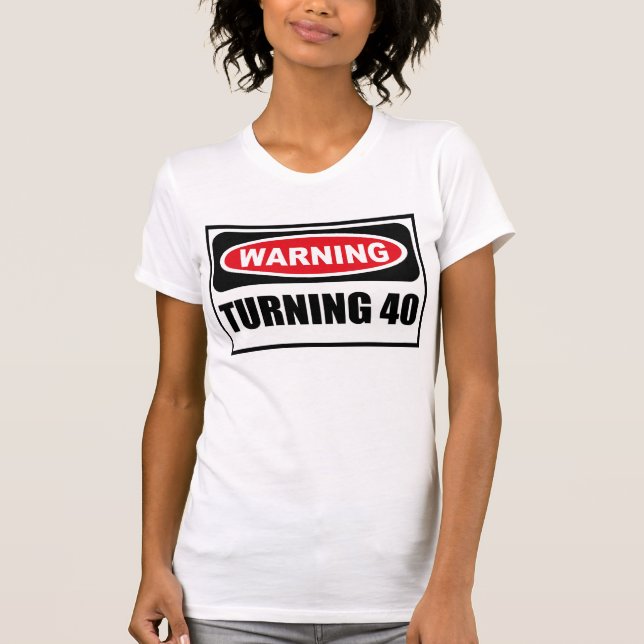 Warnen, den T - Shirt 40 Frauen DREHEND (Vorderseite)