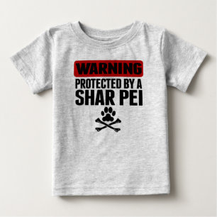 Warnen geschützt durch ein Shar Pei Baby T-shirt