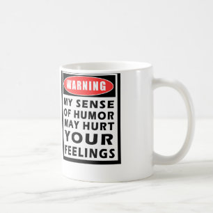 Warnen meiner Richtung des Spaßkaffees oder der Tasse