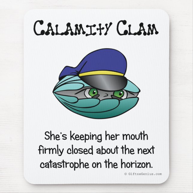 Warnen über den folgenden Desaster Mousepad (Vorne)