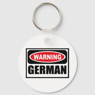 Warnende DEUTSCHE Schlüsselkette Schlüsselanhänger