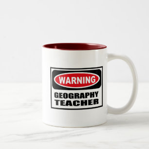 Warnende GEOGRAFIE-LEHRER Tasse