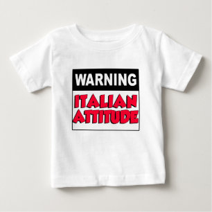Warnende italienische Haltung Baby T-shirt