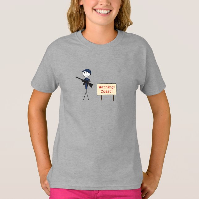 "Warnende Küsten-" T - Shirt (Vorderseite)