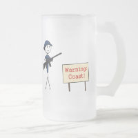 Warnende Küstenwache ": Küste!" Mattierte Tasse