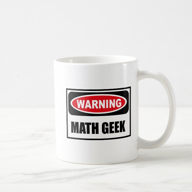 Warnende MATHEGEEK Tasse (Rechts)