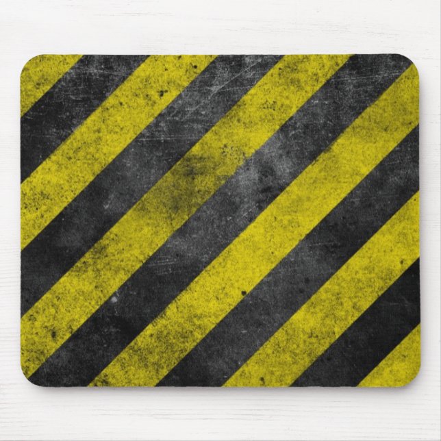 Warnende Streifen Mousepad (Vorne)