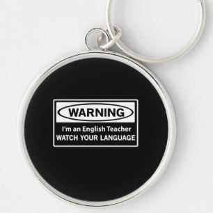 Warnender Englischlehrer Schlüsselanhänger