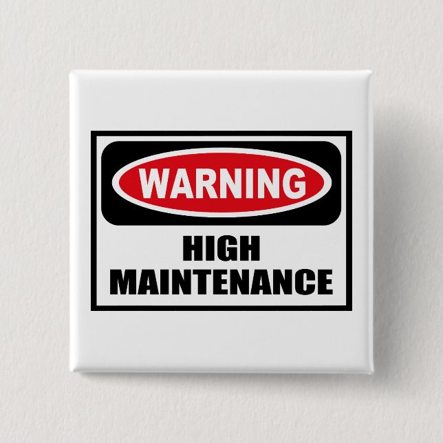 Warnender HOHE WARTUNG Knopf Button (Vorderseite)