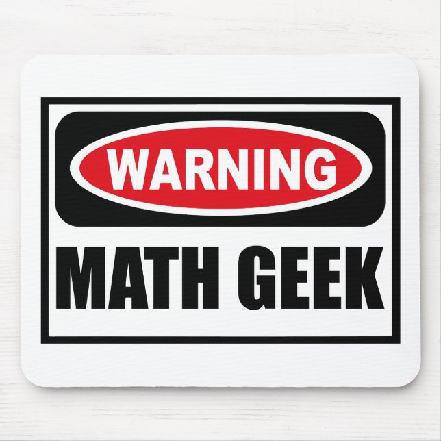 Warnender MATHE-AUSSENSEITER Mousepad (Vorne)