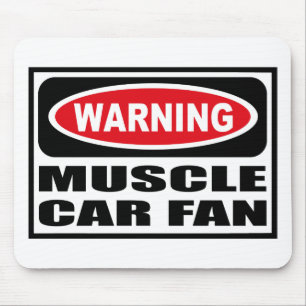 Warnender MUSKEL-AUTO-FAN Mousepad