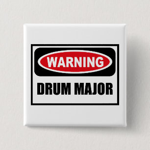 Warnender TAMBOURMAJOR Knopf Button