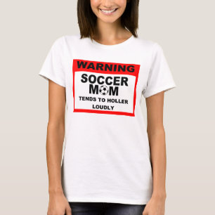 Warnendes Fußball-Mama-T-Shirt T-Shirt