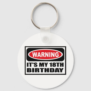 Warnendes ITIS MEINE 18. GEBURTSTAG Schlüsselkett Schlüsselanhänger