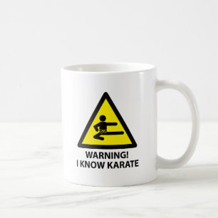 Warnendes Karate Tasse