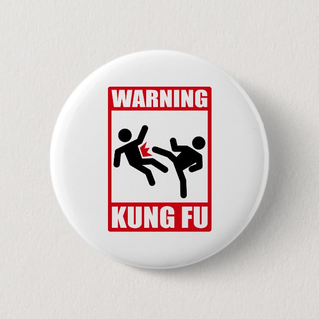 warnendes kung fu button (Vorderseite)