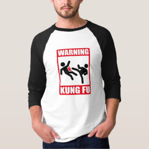 warnendes kung fu T-Shirt
