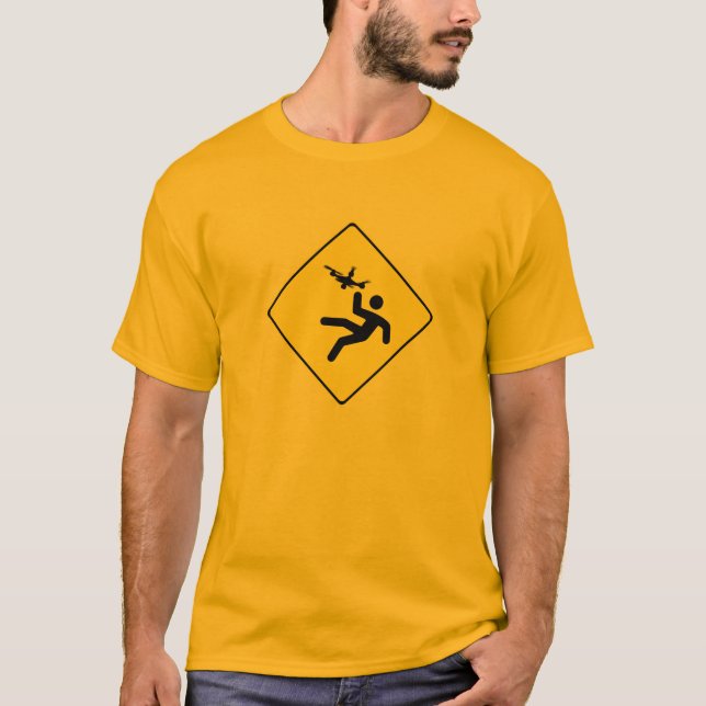 Warnendes Quadcopter T-Shirt (Vorderseite)