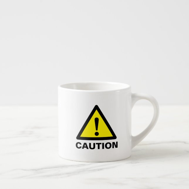 Warngelbes Warnzeichen für giftige Stoffe Espressotasse (Rechts)