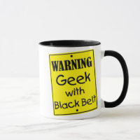 Warngürtel mit schwarzgürtiger Tasse