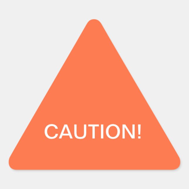 Warnhinweis Dreieckiger Aufkleber (Vorderseite)