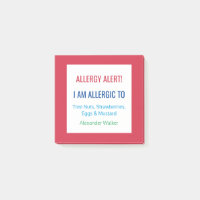 Warnhinweis für das Lebensmittel-Allergie-Restaura