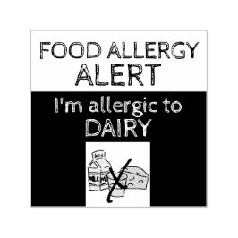 Warnhinweis für Milchprodukte Permastempel
