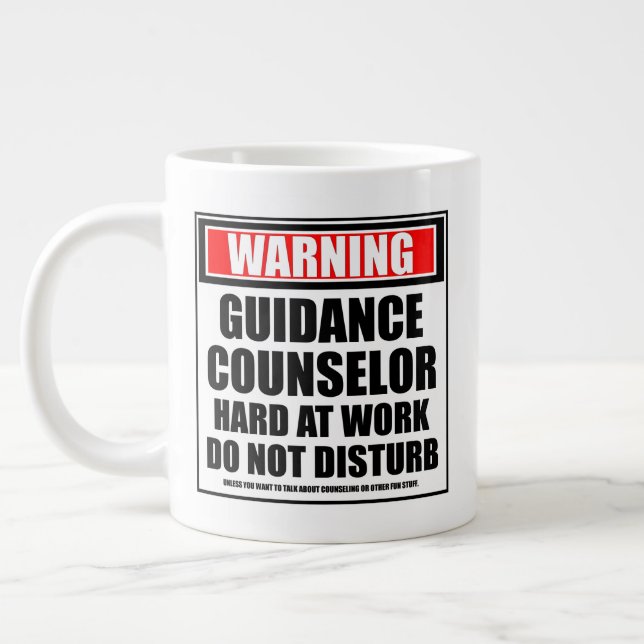 Warnhinweis Jumbo-Tasse (Links)