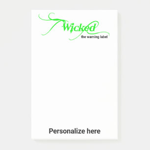 Warnhinweise 4 x 6" geklickt post-it klebezettel