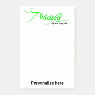 Warnhinweise 4 x 6" geklickt post-it klebezettel
