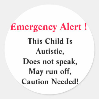 Warnhinweiser Runder Aufkleber