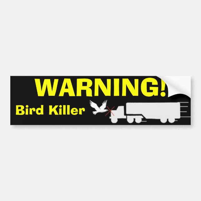 WARNING! AUTOAUFKLEBER (Vorne)
