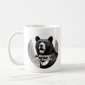 Warning Bear Country Kaffeetasse