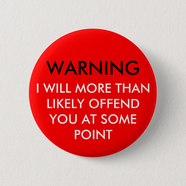 WARNING BUTTON (Vorderseite)