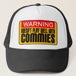 Warning: Doesn't Play Well With Commies Truckerkappe