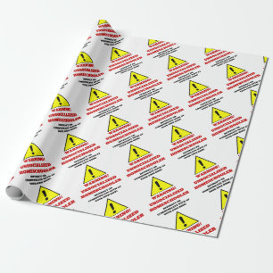 WARNING GESCHENKPAPIER
