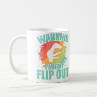 Warning I Might Flip Out Parkour Sport Kaffeetasse