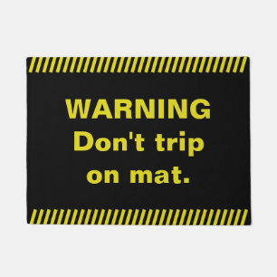 WARNING. Lösen Sie nicht auf Matte aus