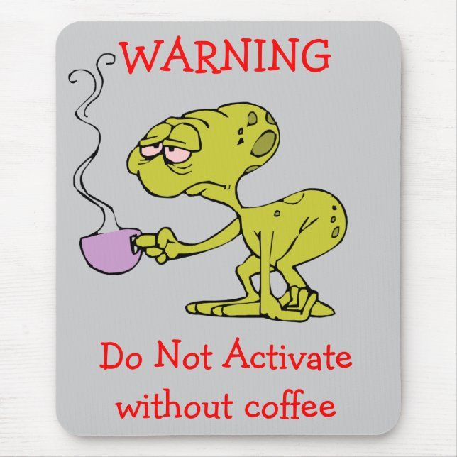 WARNING Mausunterlage Mousepad (Vorne)