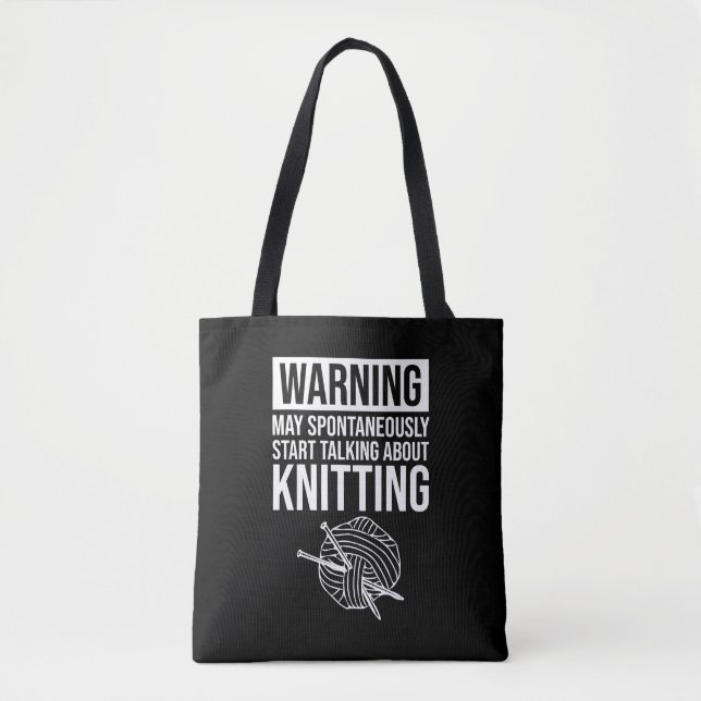 Warning - May Start Talking About Knitting (Vorderseite)