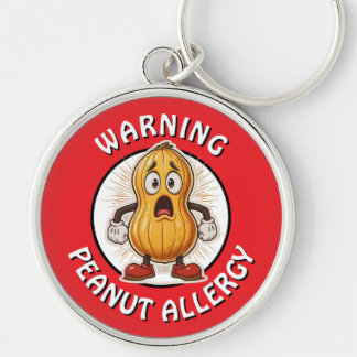 Warning Peanut Allergy Alert Schlüsselanhänger