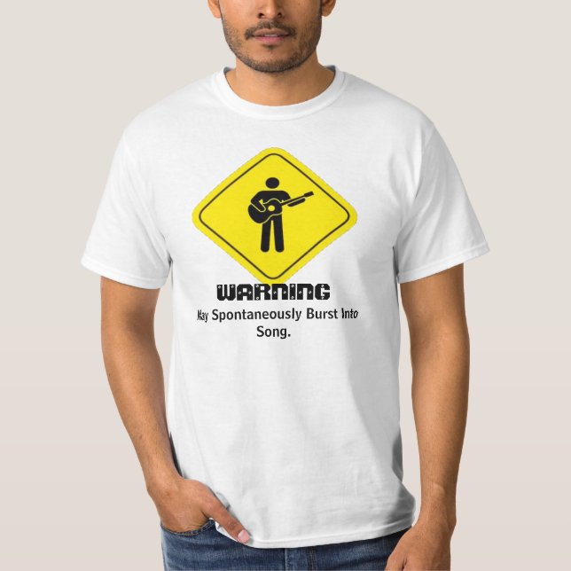 WARNING: Spontane Explosion Mais in Lied T-Shirt (Vorderseite)