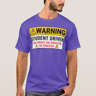 Warning Student Driver Car Safety Vehicle New retr T-Shirt
