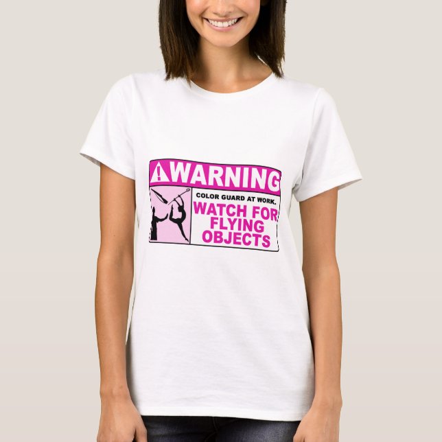 WARNING Uhr für Flugobjekte! T-Shirt (Vorderseite)