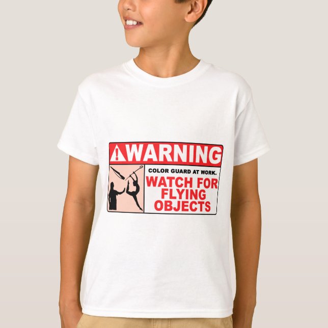 WARNING Uhr für Flugobjekte! T-Shirt (Vorderseite)