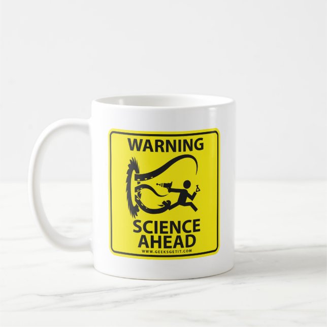 WARNING! WISSENSCHAFT VORAN! TASSE (Links)