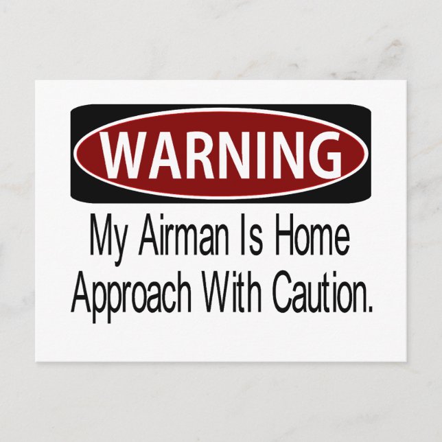 Warningairmanbk Postkarte (Vorderseite)